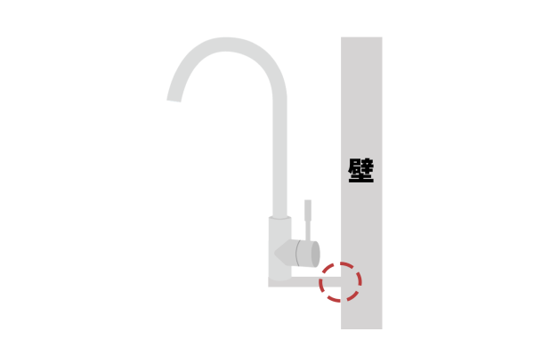 壁付きイラスト