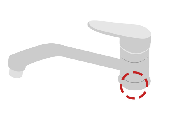 台付き一穴イラスト