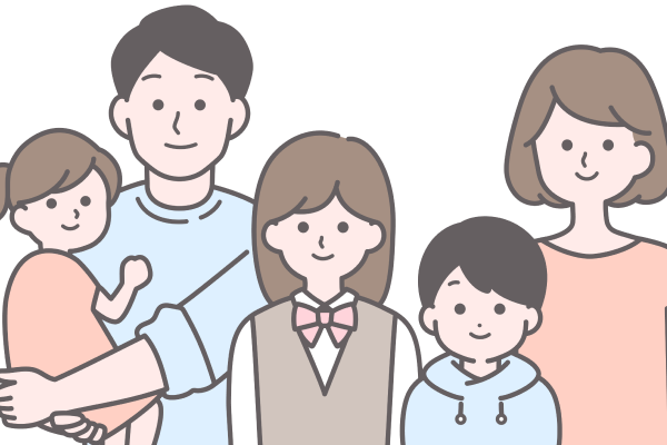 四人以上の家族イメージ