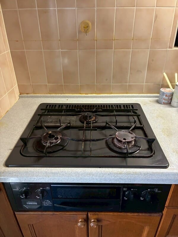 神奈川県横浜市_コンロ交換_施工前