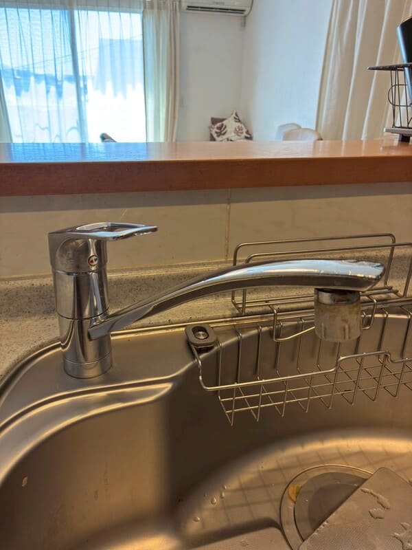 神奈川県横浜市_キッチン水栓交換_施工前