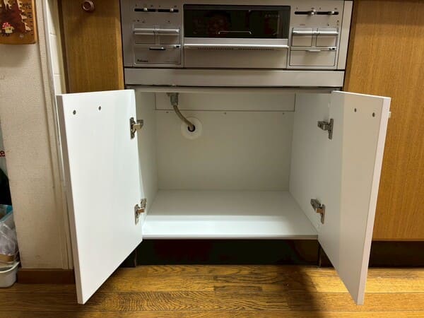 神奈川県横浜市_コンロ交換_キャビネット_施工後